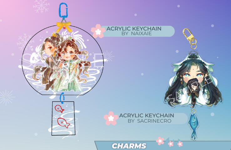 Acrylic Charms by Naixaie + Sacrinecro